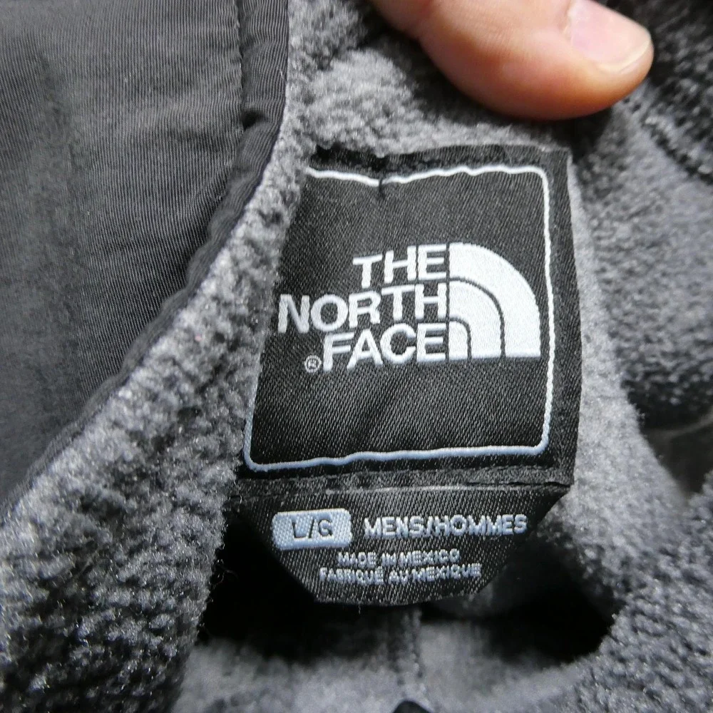 The North Face Vest Mens Large Gray Polartec Fleece Full Zip Outdoor Insulated